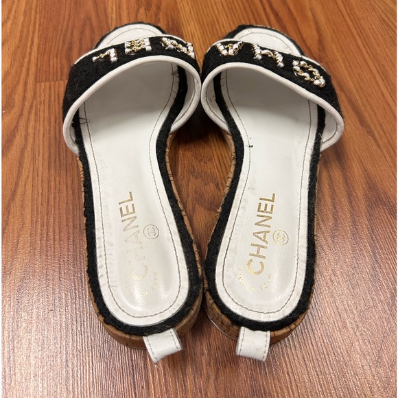 Chanel Tweed Slide Sandals Women’s EU Size 42 w/ box - Picture 4 of 12